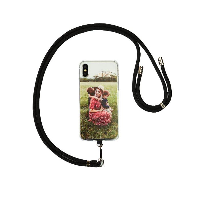 Koord voor telefoonhoesje - Zwart