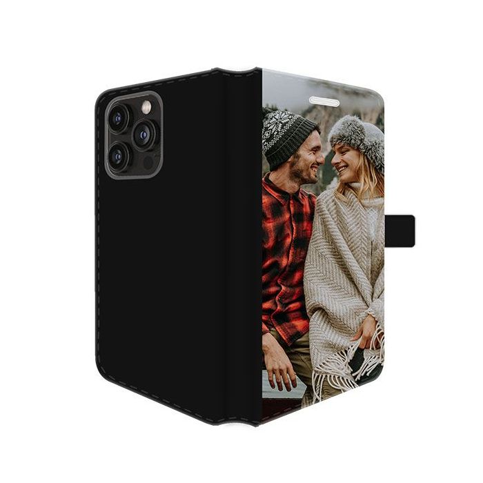 iPhone 15 Pro - Portemonnee Hoesje Maken (Voorzijde Bedrukt)