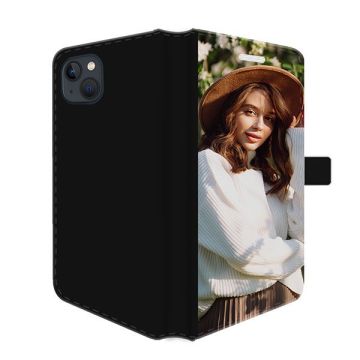 iPhone 15 - Portemonnee Hoesje Maken (Voorzijde Bedrukt)