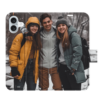 iPhone 16 Plus - Portemonneehoesje (walletcase) - Volledig bedrukt Hoesje maken