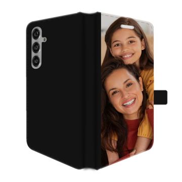 Samsung Galaxy S24 - Portemonnee Hoesje Maken (Voorzijde Bedrukt)