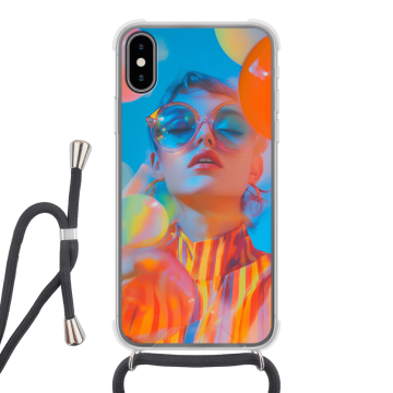 iPhone XS - Hoesje met koord (crossbody) Hoesje maken