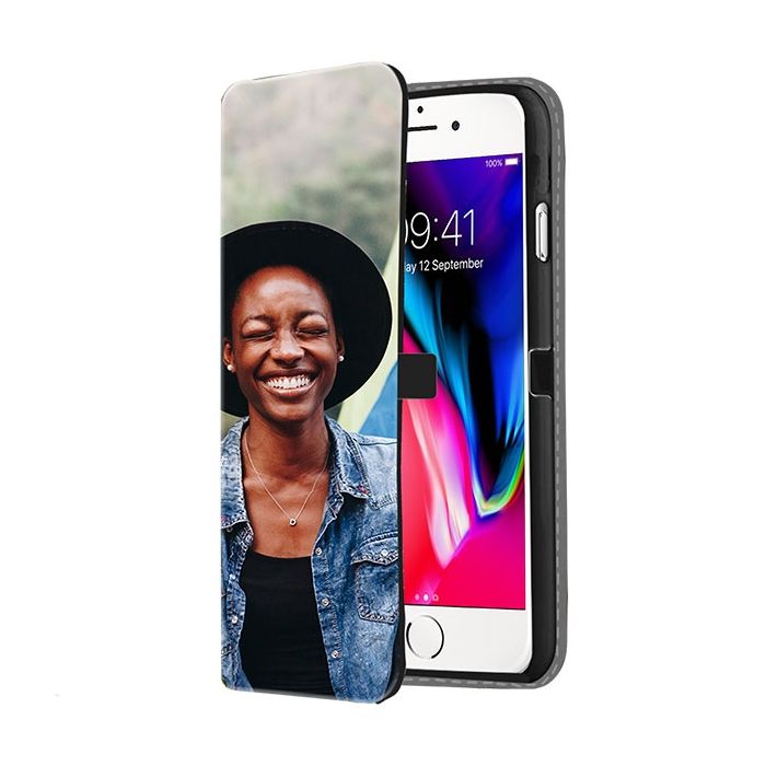 iPhone SE - Portemonnee Hoesje Maken (Voorzijde Bedrukt)