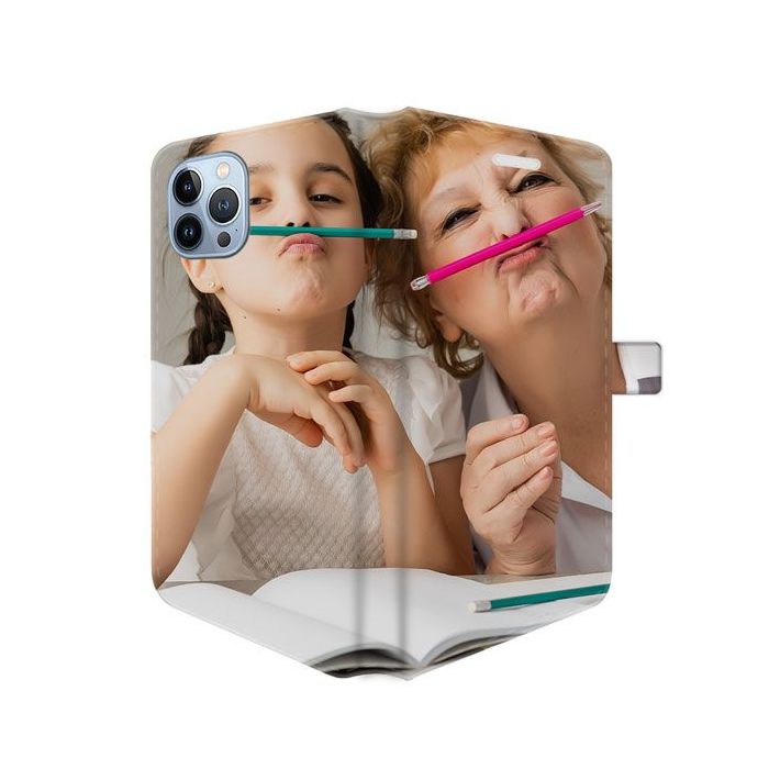 iPhone 13 Pro Max - Portemonnee Hoesje Maken (Volledig Bedrukt)