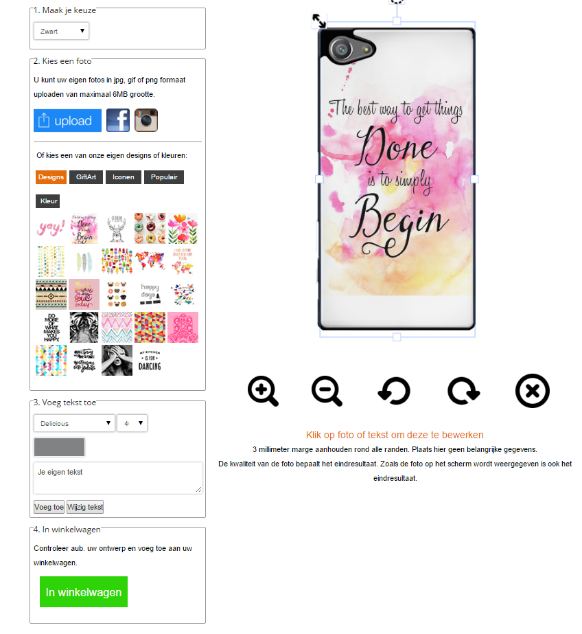 Sony Xperia Z5 Compact hoesje maken Sony Xperia Z5 Compact hoesje met foto